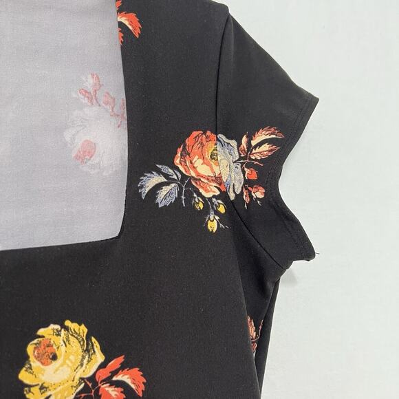 Free People Intimately Bodysuit Large Floral Square Neck Boho Bohemian - Picture 3 of 9